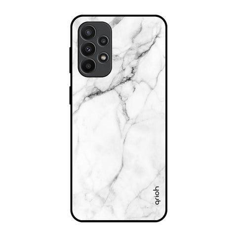 Modern White Marble Samsung Galaxy A23 Glass Back Cover Online