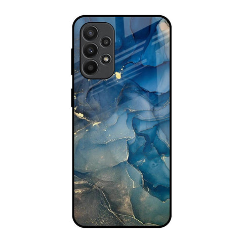 Blue Cool Marble Samsung Galaxy A23 Glass Back Cover Online
