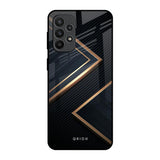 Sleek Golden & Navy Samsung Galaxy A23 Glass Back Cover Online