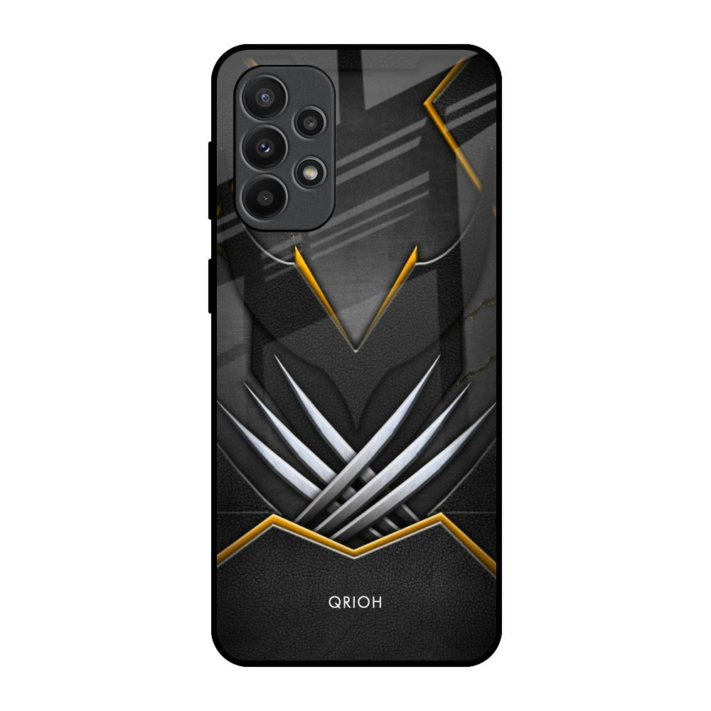 Black Warrior Samsung Galaxy A23 Glass Back Cover Online