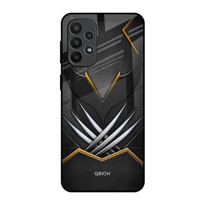 Black Warrior Samsung Galaxy A23 Glass Back Cover Online