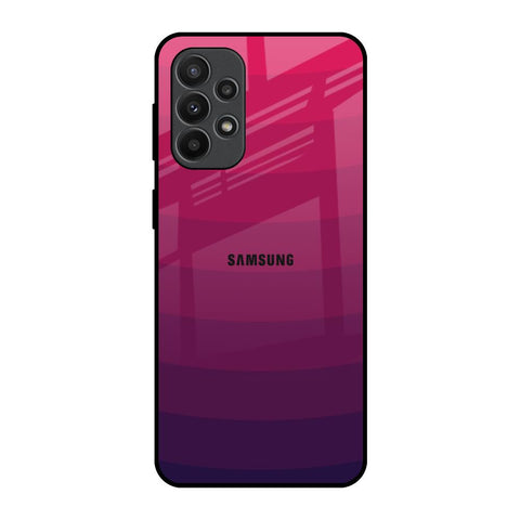 Wavy Pink Pattern Samsung Galaxy A23 Glass Back Cover Online
