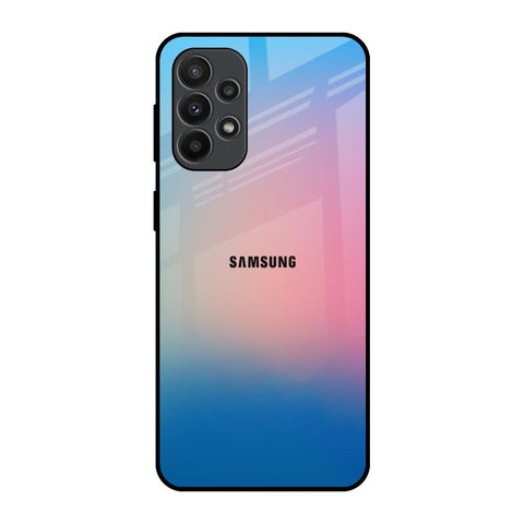 Blue & Pink Ombre Samsung Galaxy A23 Glass Back Cover Online