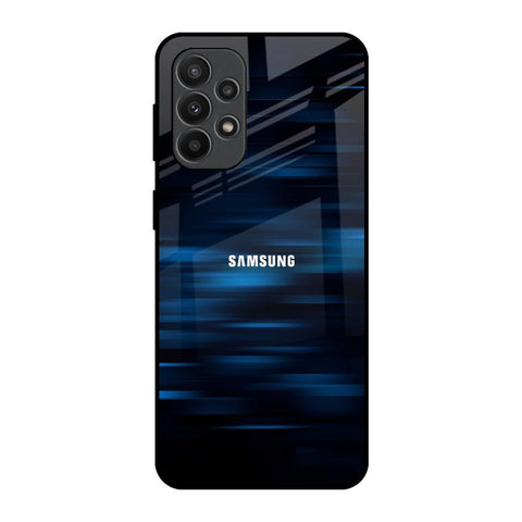 Blue Rough Abstract Samsung Galaxy A23 Glass Back Cover Online