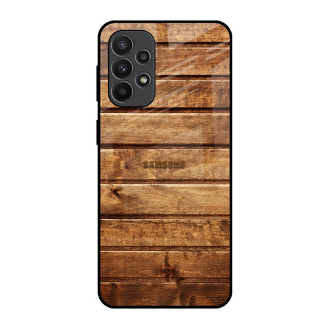 Wooden Planks Samsung Galaxy A23 Glass Back Cover Online