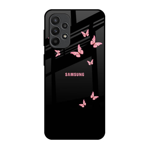 Fly Butterfly Samsung Galaxy A23 Glass Back Cover Online