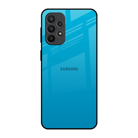 Blue Aqua Samsung Galaxy A23 Glass Back Cover Online