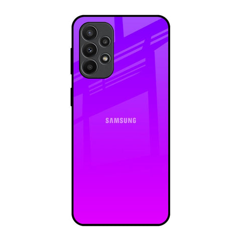 Purple Pink Samsung Galaxy A23 Glass Back Cover Online