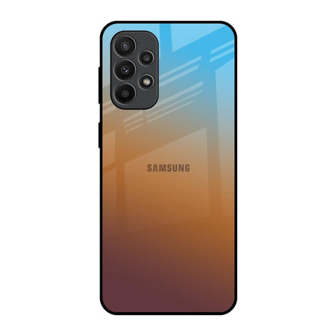 Rich Brown Samsung Galaxy A23 Glass Back Cover Online