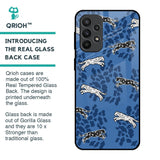 Blue Cheetah Glass Case for Samsung Galaxy A23