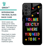 Magical Words Glass Case for Samsung Galaxy A23