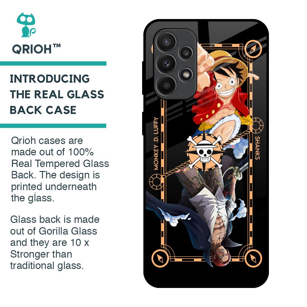 Shanks & Luffy Glass Case for Samsung Galaxy A23