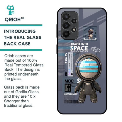 Space Travel Glass Case for Samsung Galaxy A23