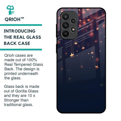 Falling Stars Glass Case For Samsung Galaxy A23
