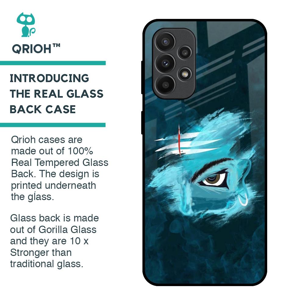 Power Of Trinetra Glass Case For Samsung Galaxy A23