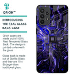 Techno Color Pattern Glass Case For Samsung Galaxy A23