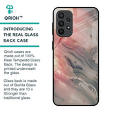 Pink And Grey Marble Glass Case For Samsung Galaxy A23