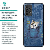 Kitty In Pocket Glass Case For Samsung Galaxy A23