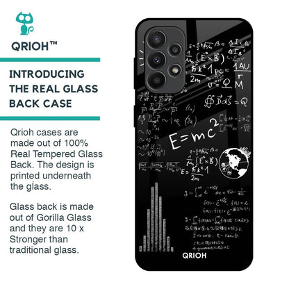 Funny Math Glass Case for Samsung Galaxy A23