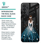 Queen Of Fashion Glass Case for Samsung Galaxy A23