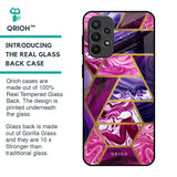 Electroplated Geometric Marble Glass Case for Samsung Galaxy A23