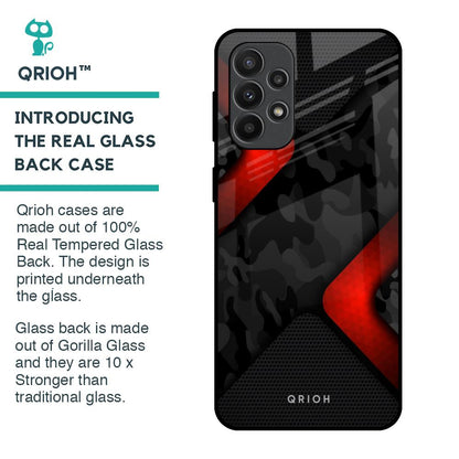 Modern Camo Abstract Glass Case for Samsung Galaxy A23