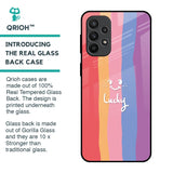 Lucky Abstract Glass Case for Samsung Galaxy A23