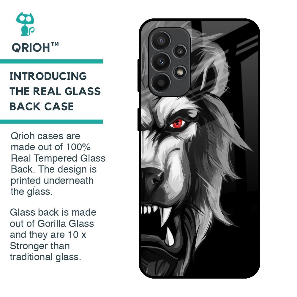 Wild Lion Glass Case for Samsung Galaxy A23