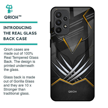 Black Warrior Glass Case for Samsung Galaxy A23