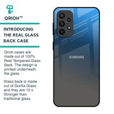 Blue Grey Ombre Glass Case for Samsung Galaxy A23