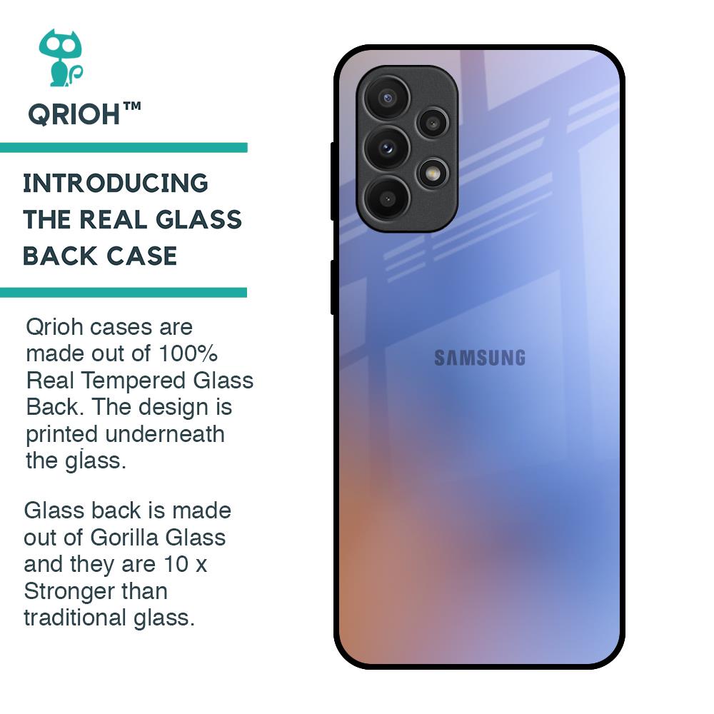 Blue Aura Glass Case for Samsung Galaxy A23