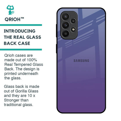 Indigo Pastel Glass Case For Samsung Galaxy A23