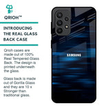 Blue Rough Abstract Glass Case for Samsung Galaxy A23
