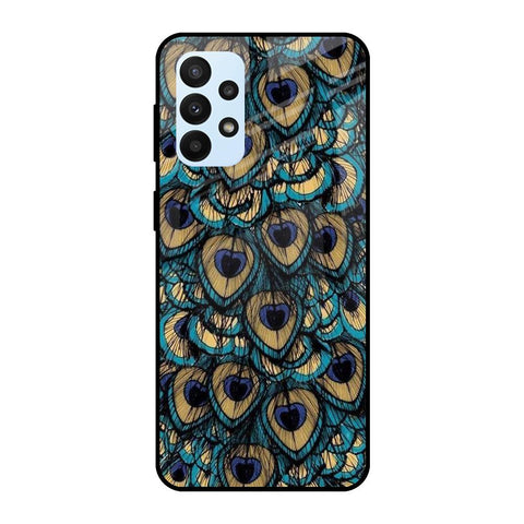 Peacock Feathers Samsung Galaxy A23 Glass Cases & Covers Online
