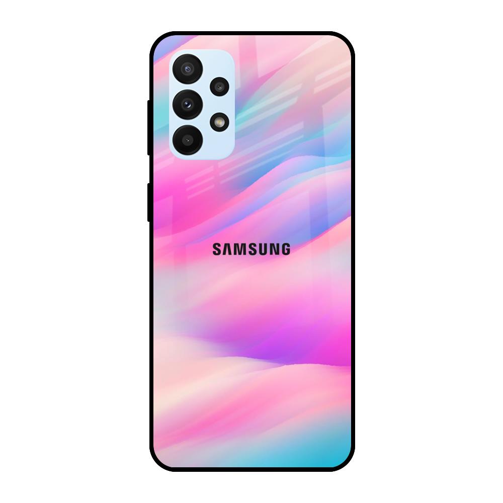 Colorful Waves Samsung Galaxy A23 Glass Cases & Covers Online