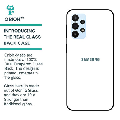 Arctic White Glass Case for Samsung Galaxy A23