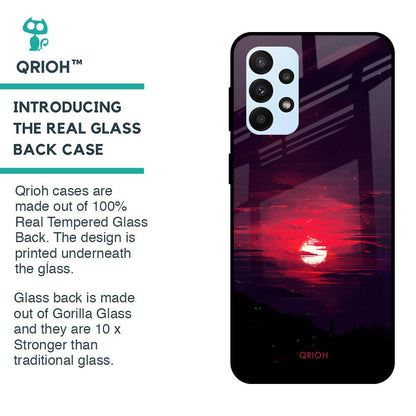 Morning Red Sky Glass Case For Samsung Galaxy A23