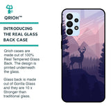 Deer In Night Glass Case For Samsung Galaxy A23