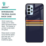 Tricolor Stripes Glass Case For Samsung Galaxy A23