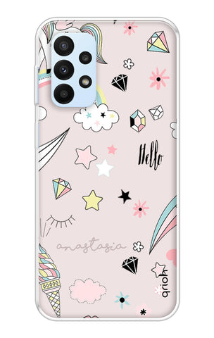 Unicorn Doodle Samsung Galaxy A23 Back Cover