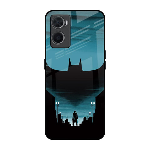 Cyan Bat Oppo A96 Glass Back Cover Online