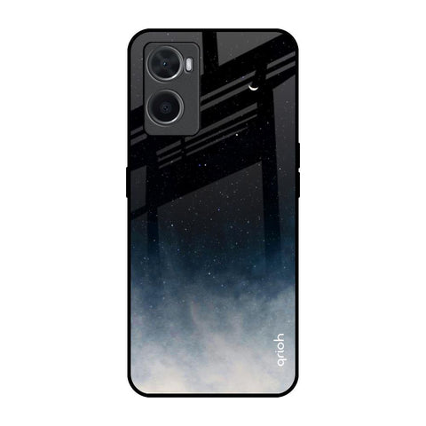 Black Aura Oppo A96 Glass Back Cover Online