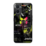 Astro Glitch Oppo A96 Glass Back Cover Online