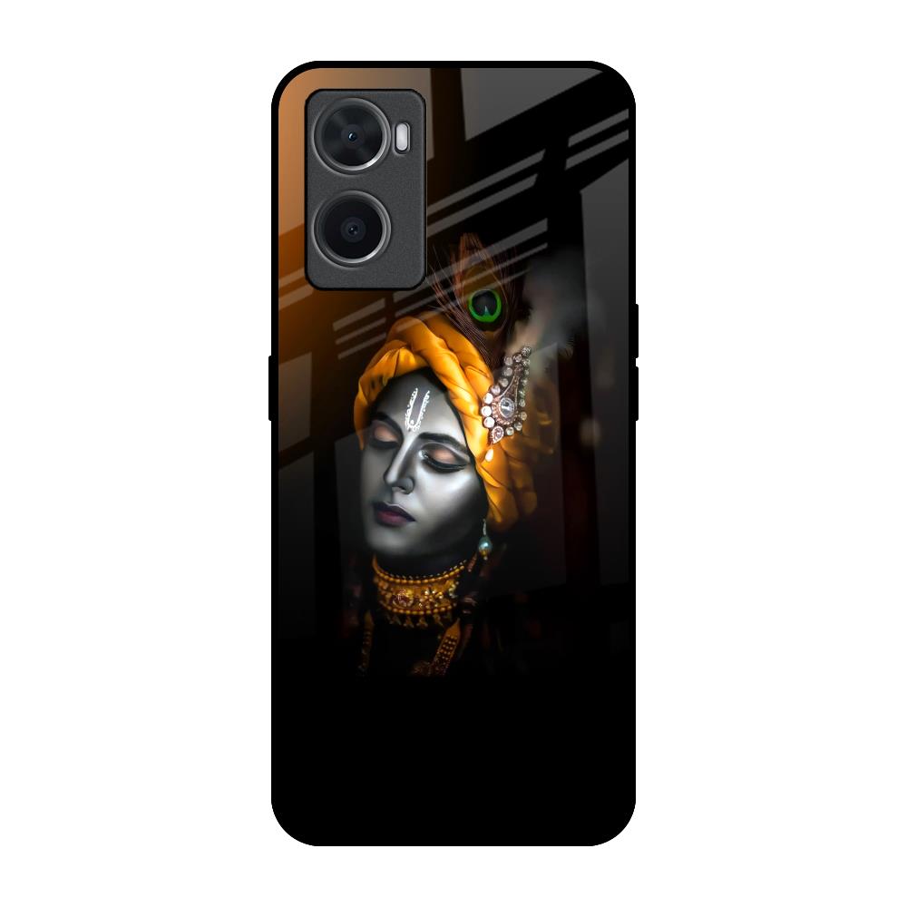 Ombre Krishna Oppo A96 Glass Back Cover Online