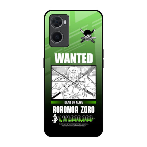 Zoro Wanted Oppo A96 Glass Back Cover Online
