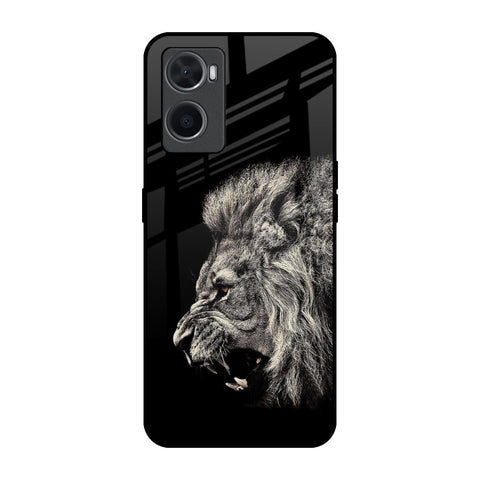 Brave Lion Oppo A96 Glass Back Cover Online