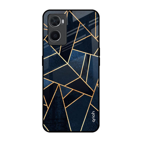 Abstract Tiles Oppo A96 Glass Back Cover Online