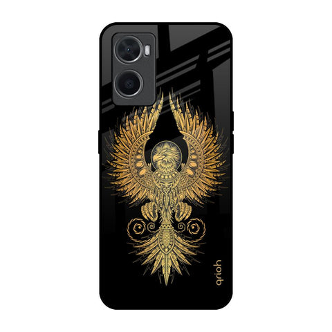 Mythical Phoenix Art Oppo A96 Glass Back Cover Online