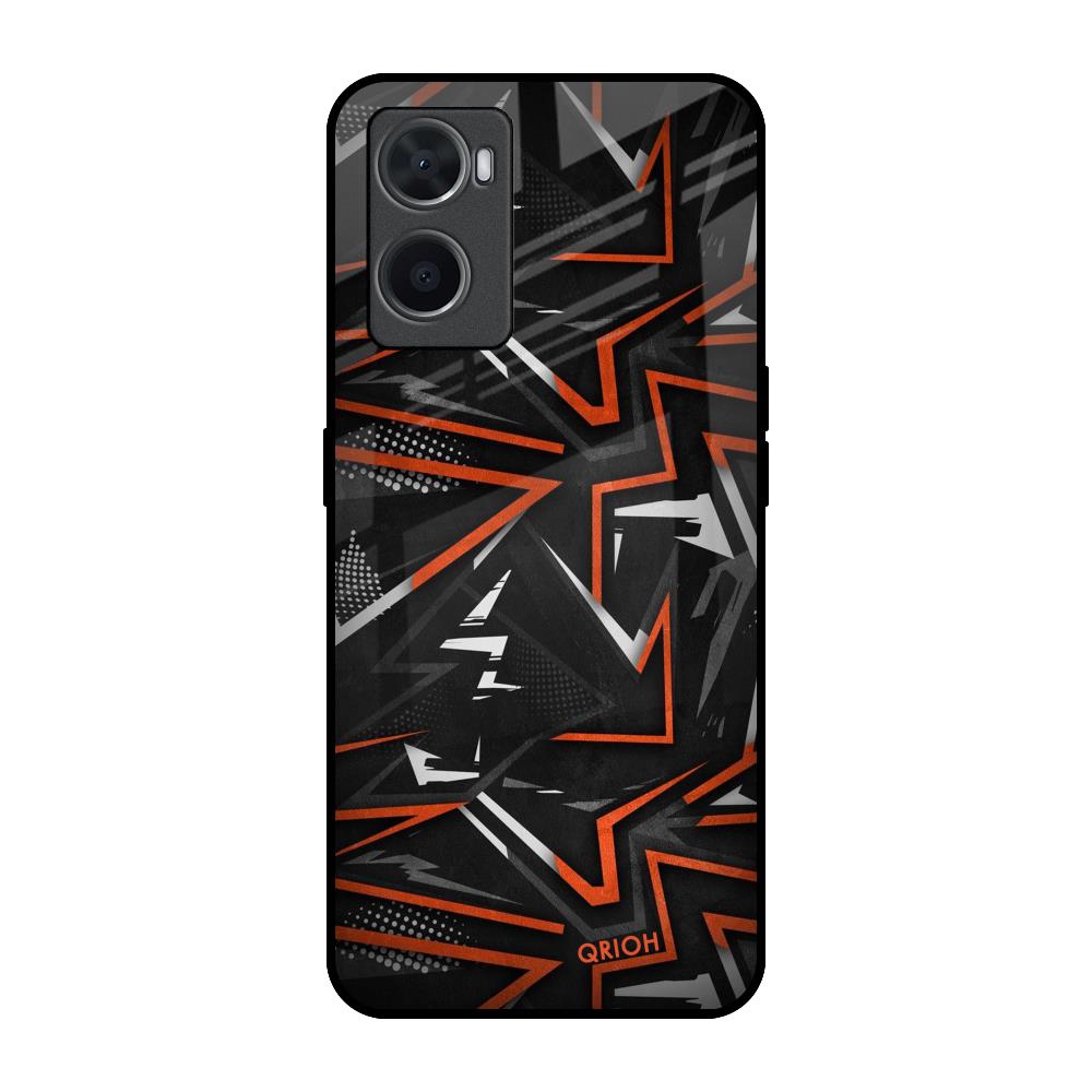 Vector Art Oppo A96 Glass Back Cover Online