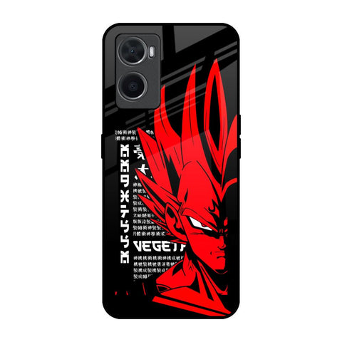 Red Vegeta Oppo A96 Glass Back Cover Online